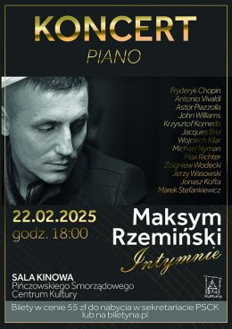 Pińczów Wydarzenie Koncert Maksym Rzemiński - Intymnie