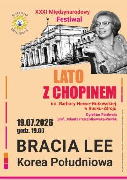 Busko-Zdrój Wydarzenie Koncert XXXI Międzynarodowy Festiwal "Lato z Chopinem" - Bracia Lee